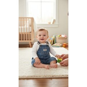 OshKosh B'gosh Baby Denim Overalls 3 Months – Vintage-Inspired Classic